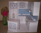 Items similar to kitchen made for American Girl size doll furniture ...