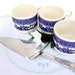 Blue and White cups pie server Cottage Chic