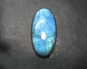 Labradorite Full Flashy Blue Fire Oval Shape Very Good Quality Big Size 25X48 mm Approx