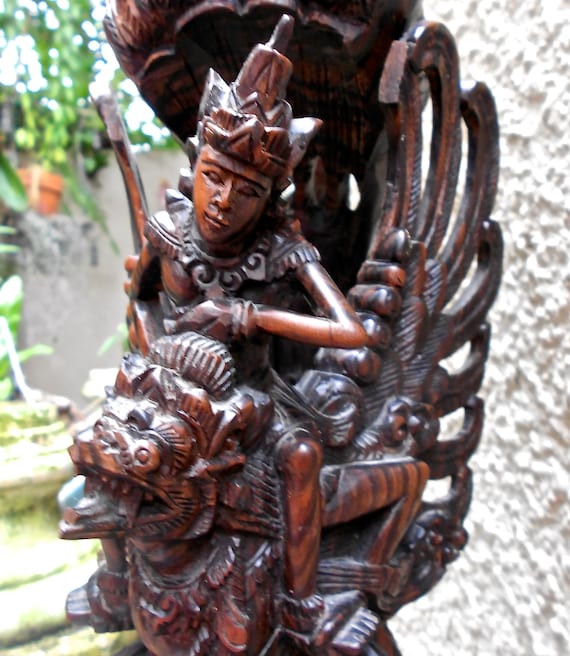 Balinese Wood Carving Vintage Indonesian by FunkAndMoreVintage