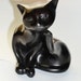 Vintage Black Cat Statue or Figurine Halloween and Beyond