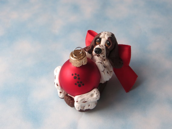 English Springer Spaniel Dog Christmas Ornament Figurine