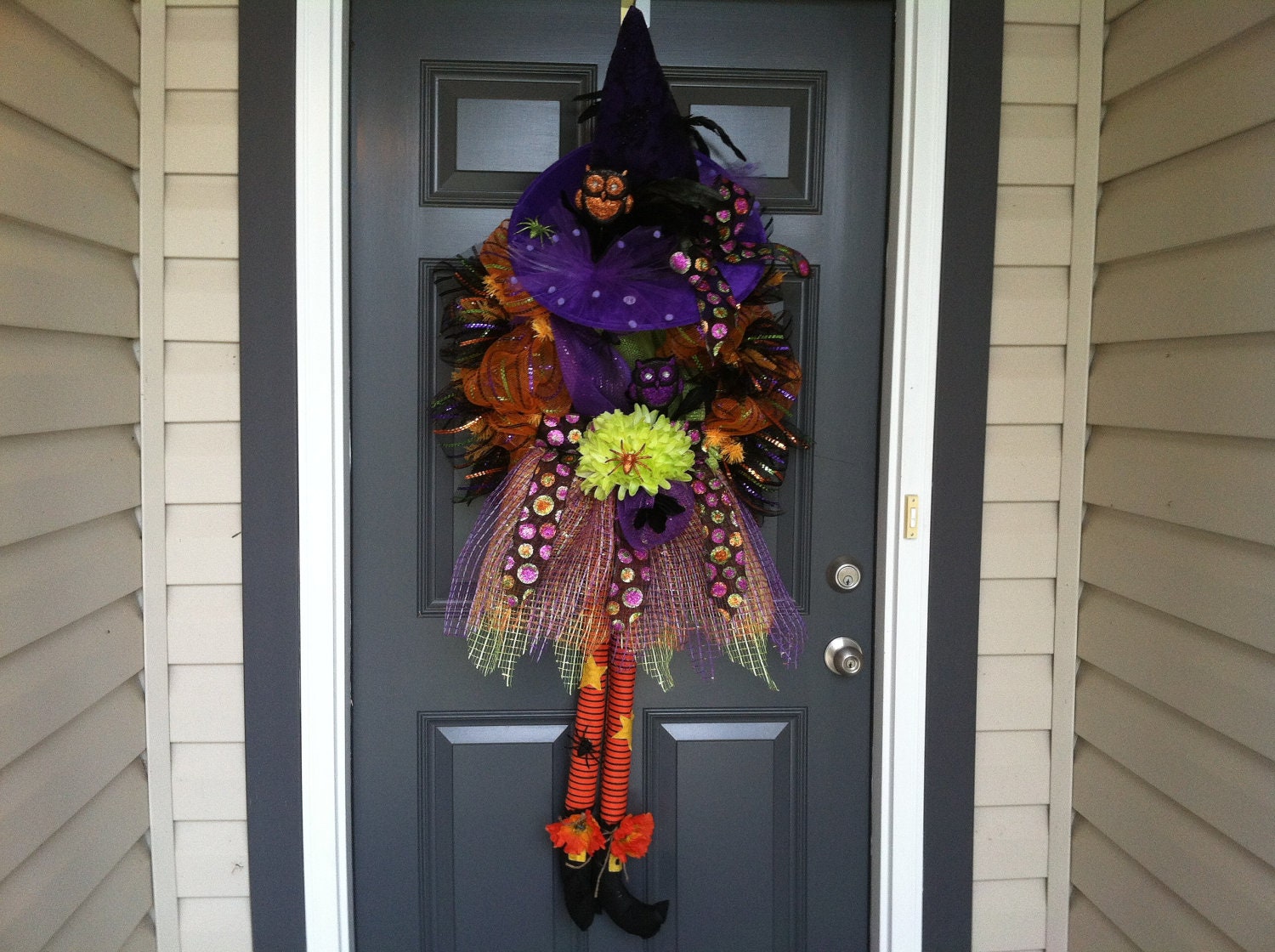 Halloween Witch Wreath