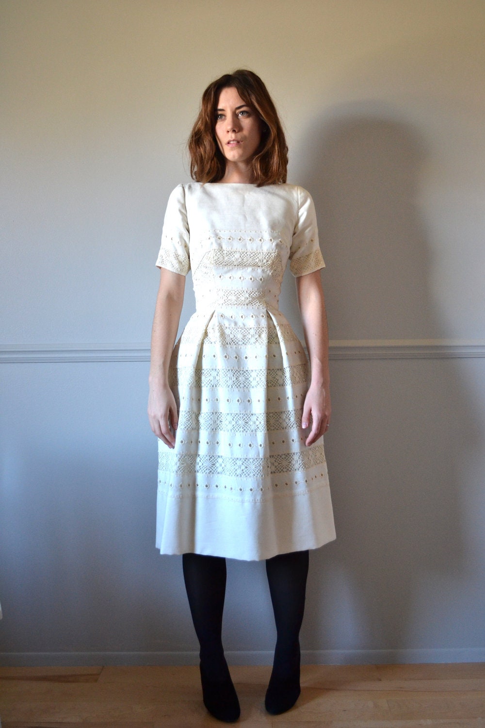 60s wedding dress short