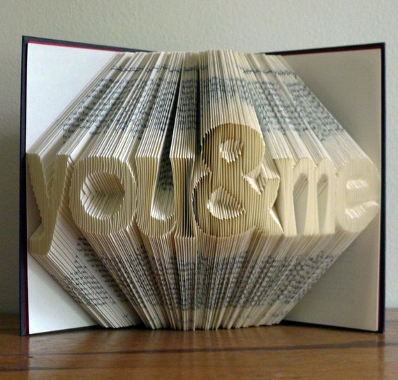 Altered Book / Boyfriend Gift / Girlfriend Gift Paper