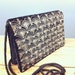 Black Velvet & Gold Art Deco Style Embroidered Vintage Clutch / Evening Bag