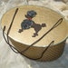 Vintage Princess Poodle Sewing Box Basket