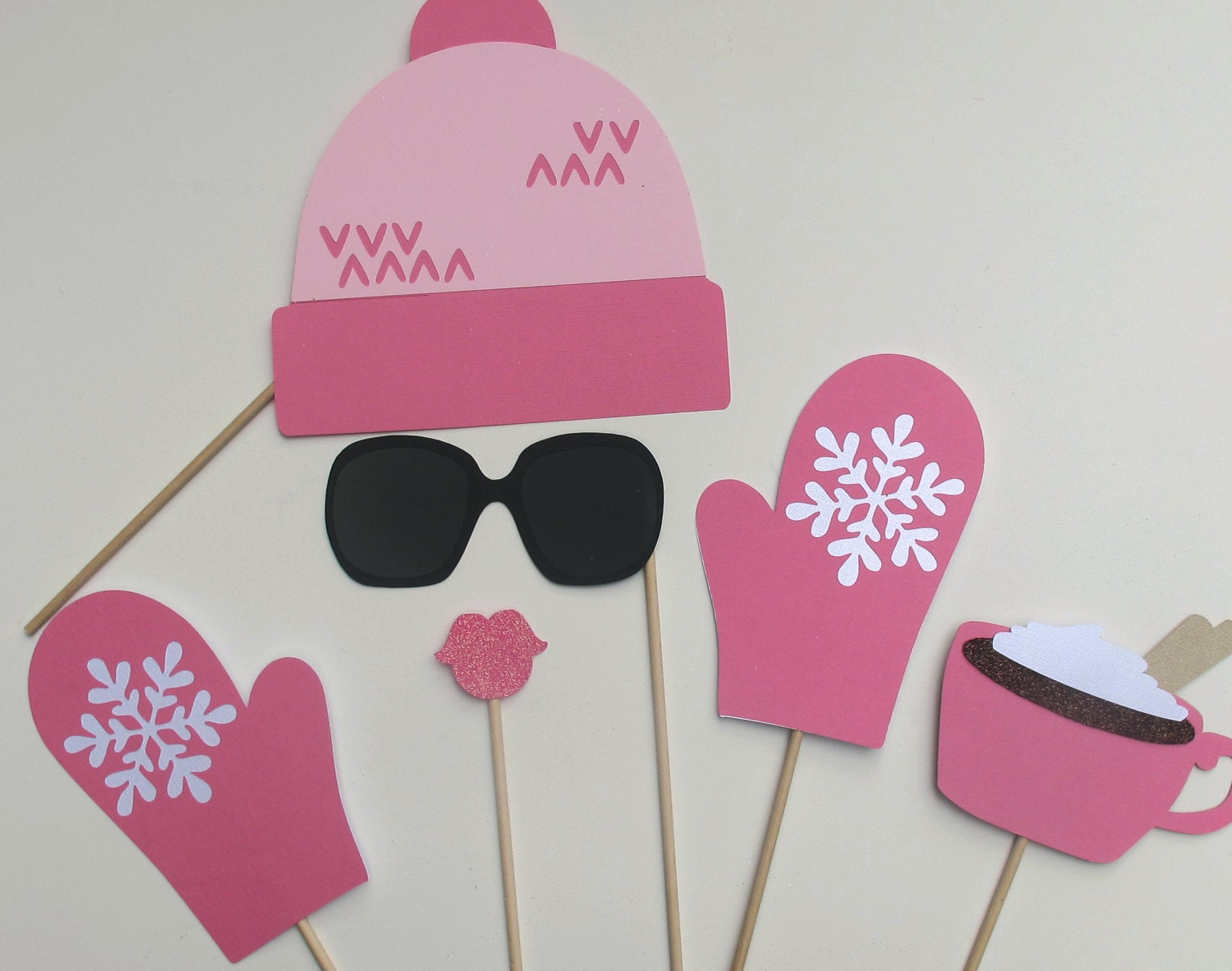 Winter Photo Booth Props Adorable Ski Hat and by PAPERandPANCAKES