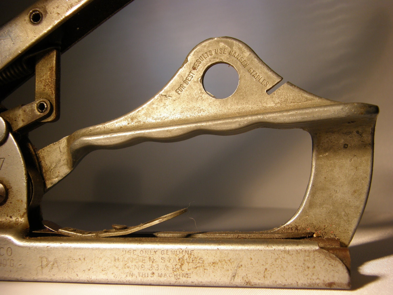 1940s Hansen Staple Gun Vintage Hardware Vintage Tools
