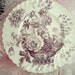 Vintage Clarice Cliff Royal Staffordshire Plate Lavender Purple Transferware