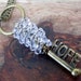 Hope necklace clear lung cancer awareness wire wrapped swarovski crystal