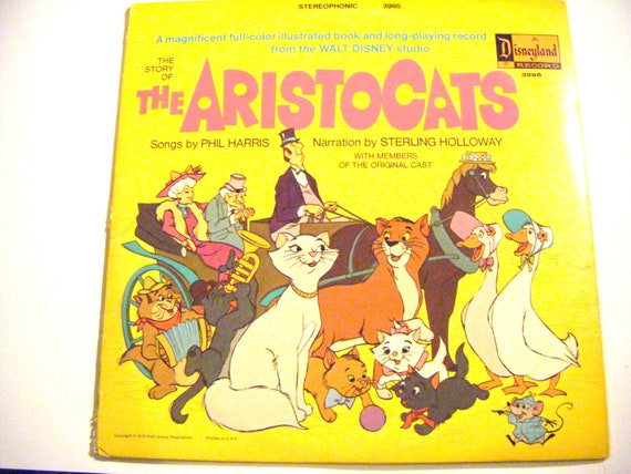 1970 The Story of The Aristocats from the Walt Disney Studio