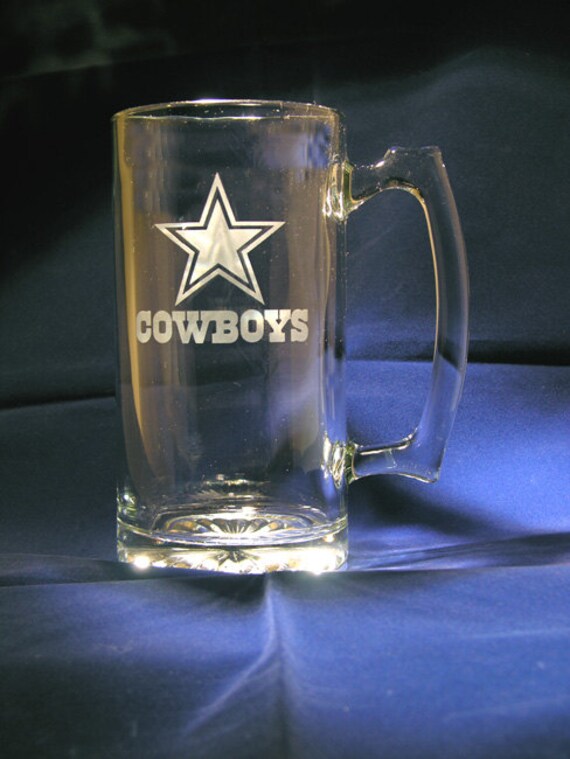 Dallas Cowboys HandEtched 26.5 Oz. Beer Mug