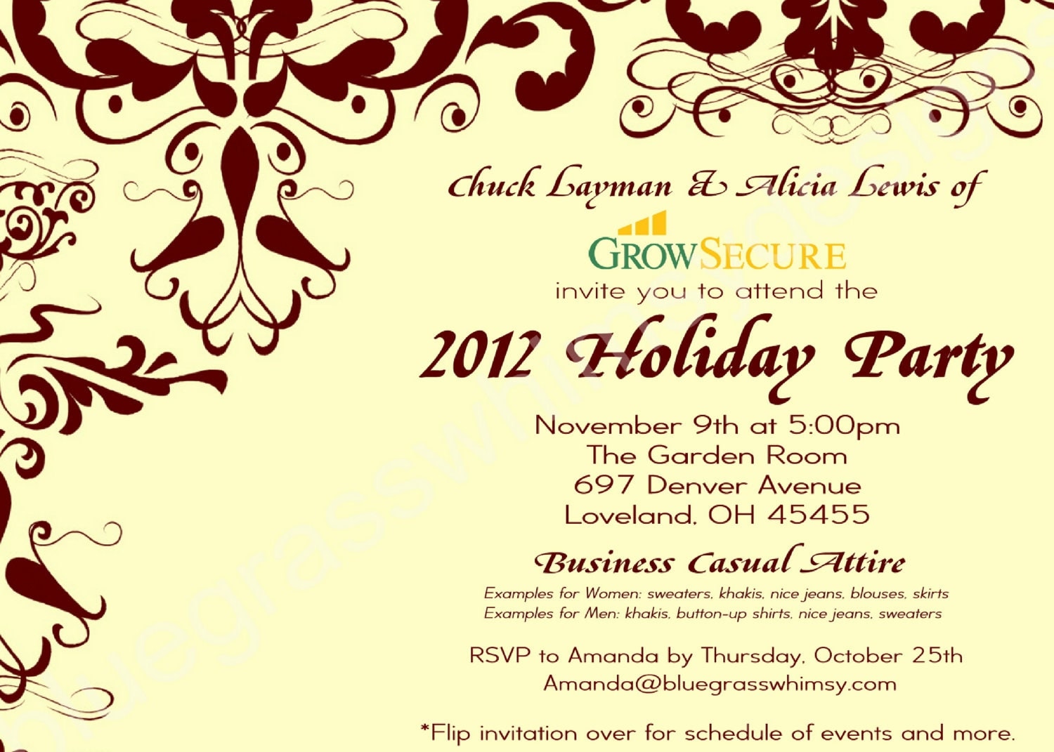 Company Christmas Party Invitation Templates 9