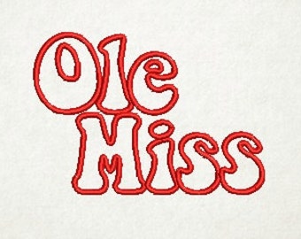 Ole Miss, Mississippi Design, Mascot, Sports Logo, Embroidery Design (72) Instant Download