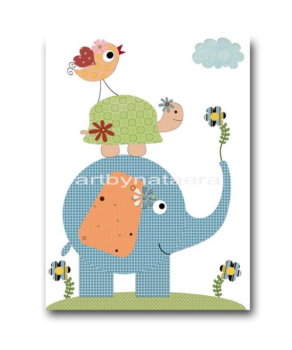 Kids room art Baby nursery wall art Children Artwork Kids