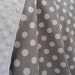 Personalized Designer Gray Dot Baby Blanket with White Minky, Girls or Boys, 29" x 35", Custom Embroidery