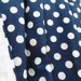 Personalized Designer Navy Dot Baby Blanket with White Minky, Boys Girls, 29" x 35", Custom Embroidery, Car Seat Receiving Stroller Blanket