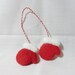 Needle Felted Mittens - Christmas Decoration - 100% merino wool - pair of mittens decoration