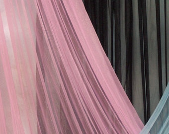 Sheer Nylon Tricot 108 inches wide 15 Denier in Pink