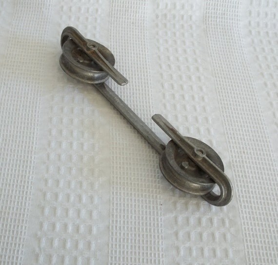 Vintage clothesline spreader clothes line pulley industrial