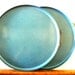 Vintage Large Enamel Blue Tray/ Set of 2