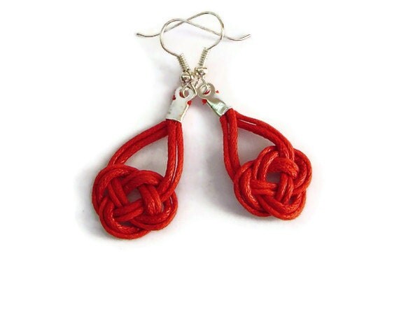 red earrings