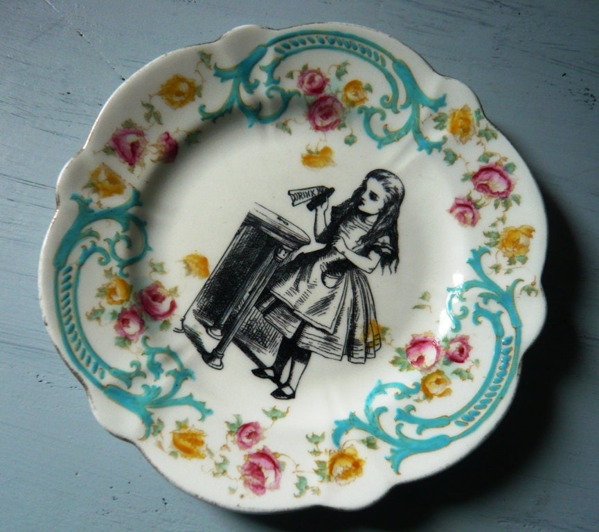 alice in wonderland china set