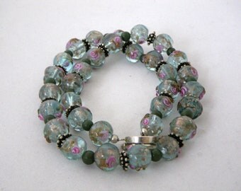 Vintage Venetian Murano Art Glass in Wedding Cake Design