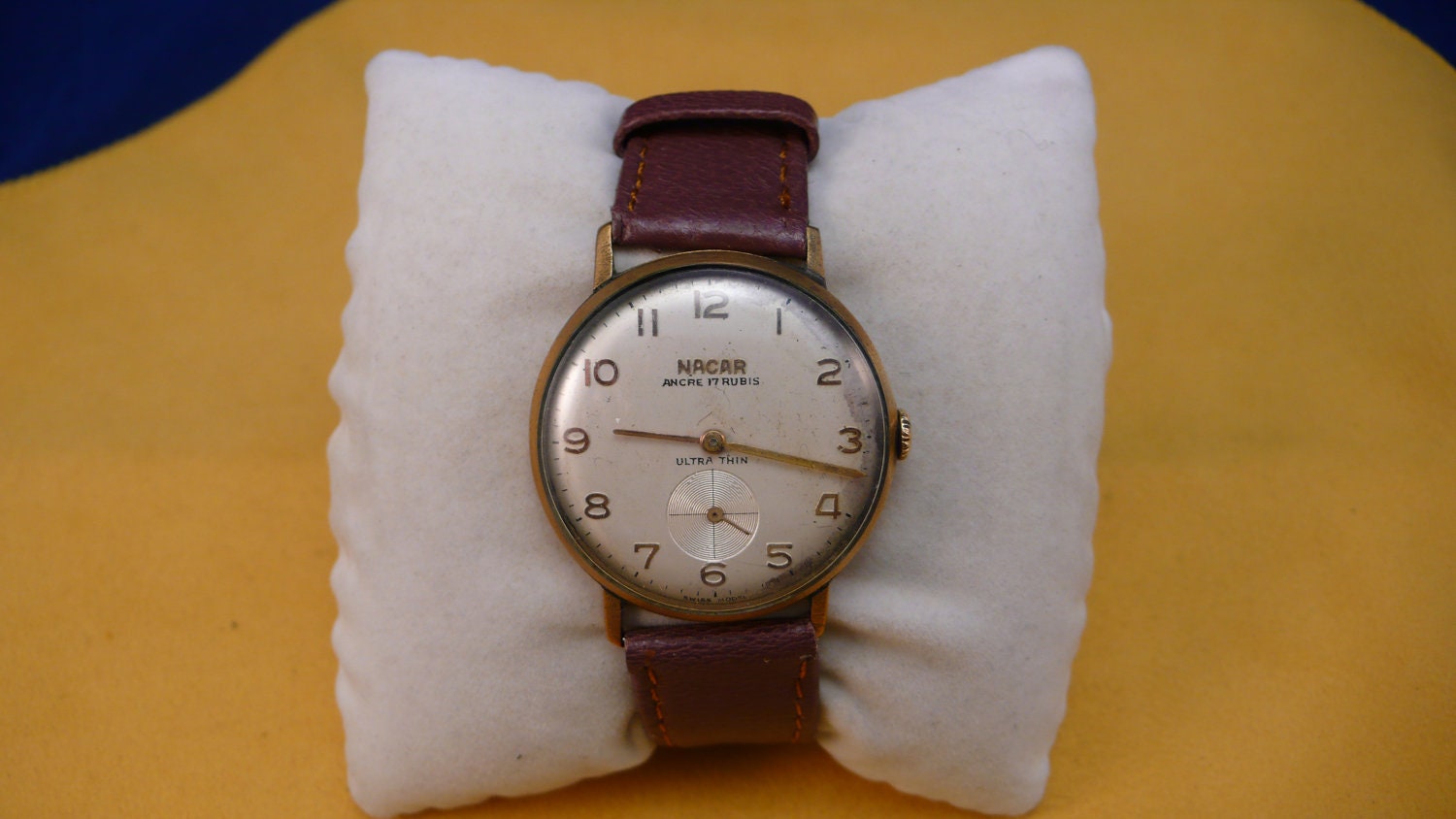 Swiss ULTRA rare NACAR wrist watch 1940-1960