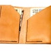 Bifold Front Pocket Card Wallet. Leather. Tan. Thin and Rugged. Man-Made in Texas