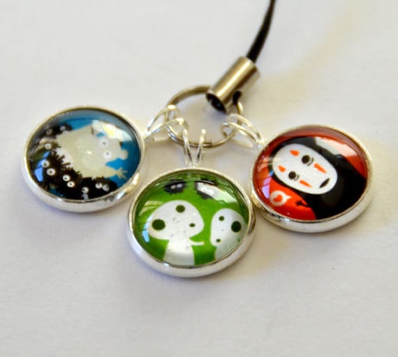 Totoro & Studio Ghibli Characters Keychains / Cellphone
