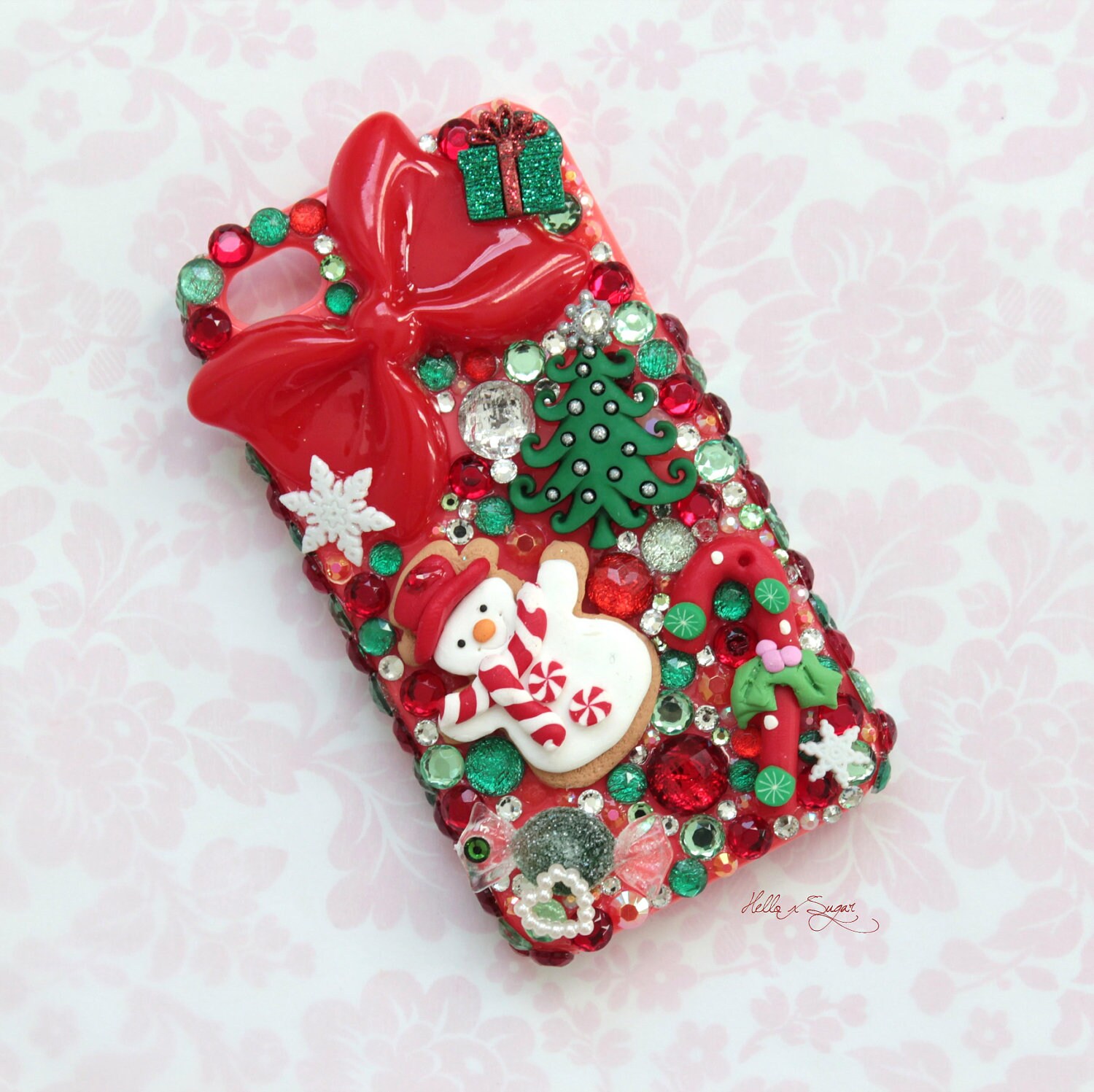 Frosty Christmas Decoden Iphone 4/4S Case READY-to-SHIP