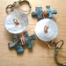 Funky Mother of Pearl Button & Puzzle Piece Earrings- Great gift idea for teens, young adults