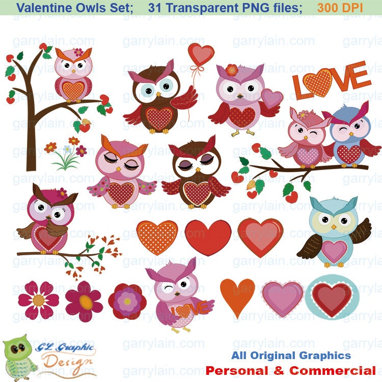 valentine owl clip art - photo #47