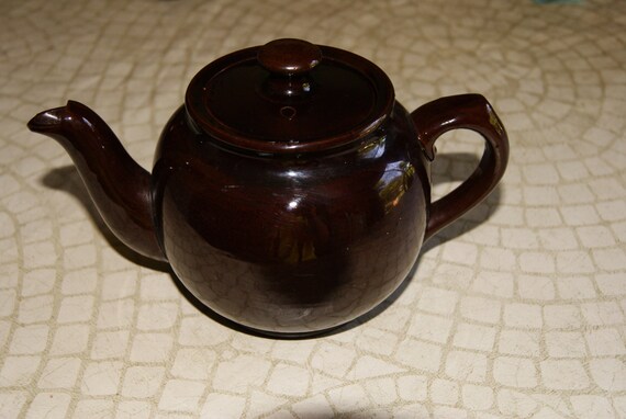 Sadler+China+Made+in+England ... Pottery China Teapot SADLER Made In England Pottery Brown Glaze