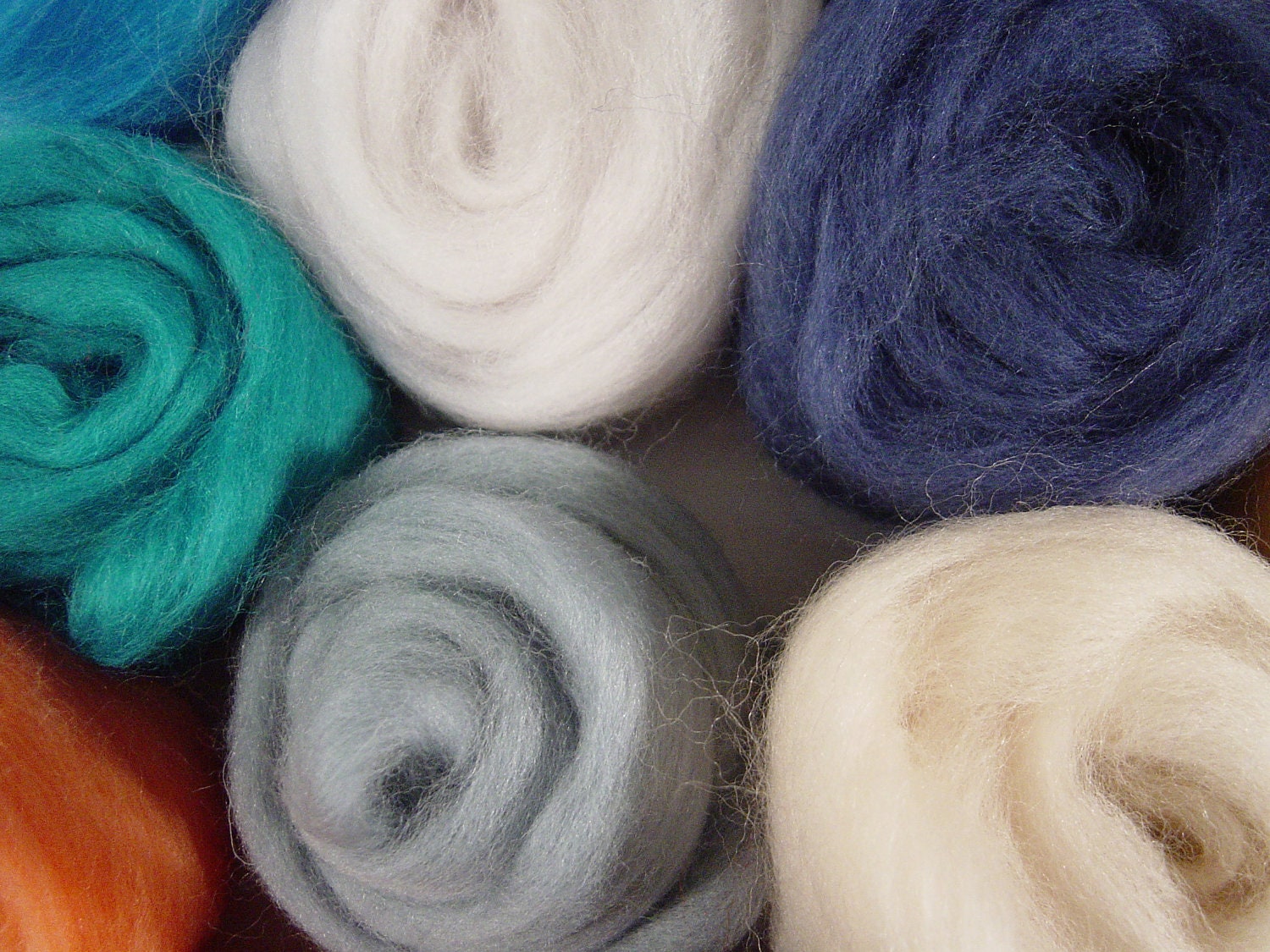 FELTING WOOL 32 COLOURS Soft Felting wool Wet felting