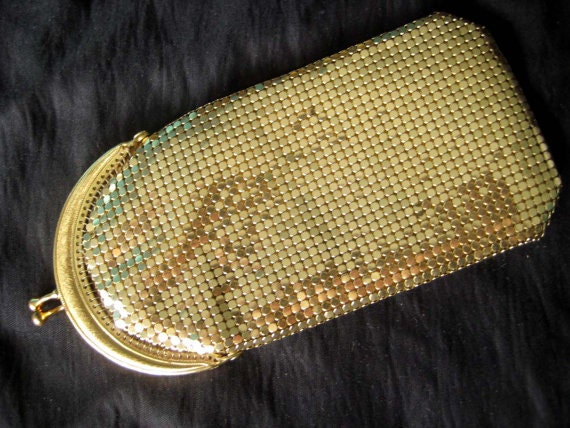 oroton gold mesh bag