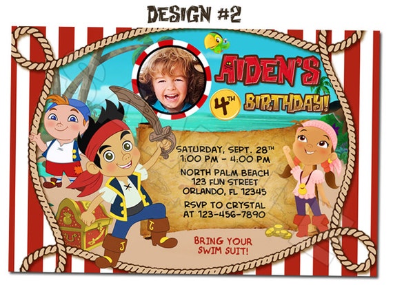 Items similar to Jake and the Neverland Pirates Birthday Party Photo ...