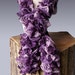 Crocheted Boogie Sashay Ruffle Scarf - Color Purple