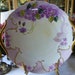 Limoges Cake Plate Artist signed Forget me not c 1897