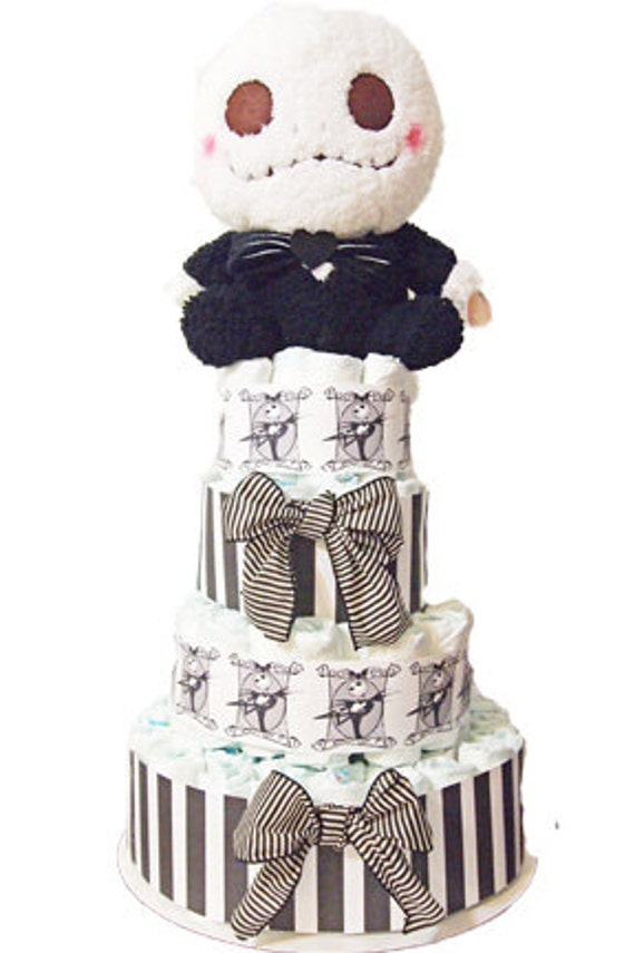 Items similar to Jack Nightmare Before Christmas Diaper Cake on Etsy