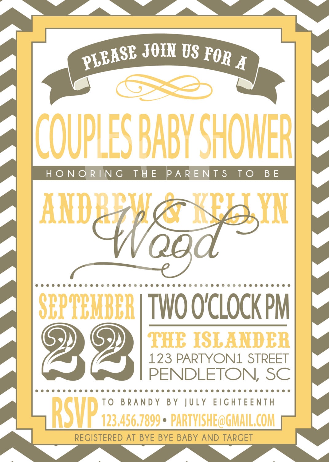 Couples Baby Shower Wording On Invitations 1