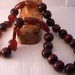 SALE - Handmade Necklace, Wood and Agate Necklace, Brown Necklace
