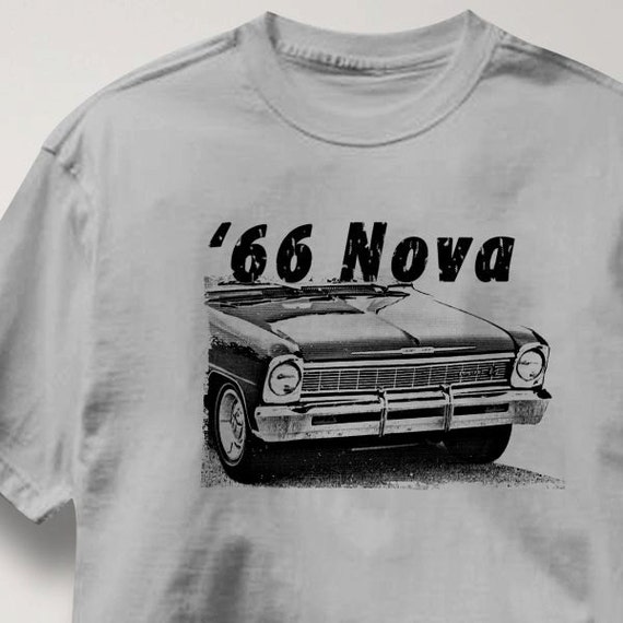 Chevy Nova 1966 Classic Chevrolet T Shirt Auto Tee Shirt Mens