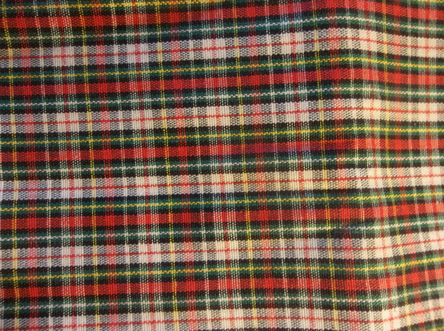 Plaid fabric/Country fabrics/Sewing supply/Quilt fabric/Cotton