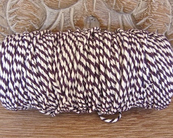 Baker's Twine - Purple and White - Full 100 Yard Spool
