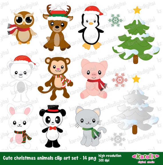 clipart christmas cats - photo #39