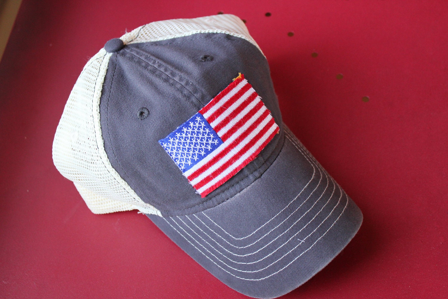 USA Flag Trucker Hat