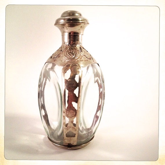 vintage Haig Pinch bottle silver encased scotch dimple